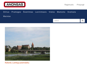 'anonsas.lt' screenshot