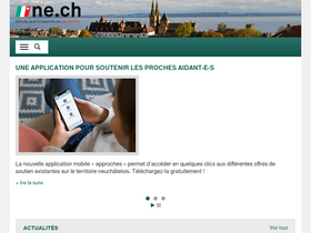 'ne.ch' screenshot