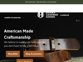 'hanksbelts.com' screenshot