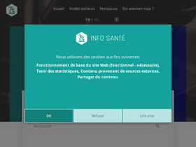 'infosante.be' screenshot