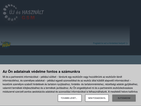 'ujeshasznaltgsm.hu' screenshot