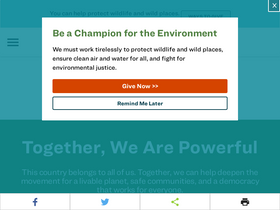 'sierraclub.org' screenshot