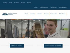 'aua.am' screenshot