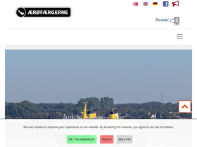 'aeroe-ferry.dk' screenshot