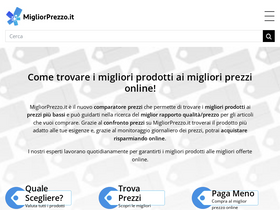 'migliorprezzo.it' screenshot
