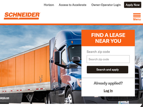 'schneiderowneroperators.com' screenshot