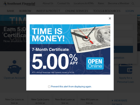'southeastfinancial.org' screenshot