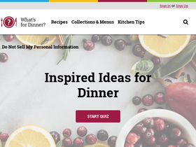 'whatsfordinner.com' screenshot
