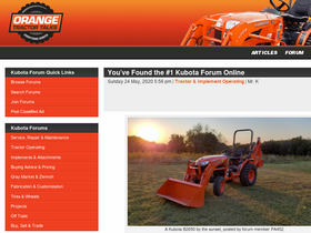 'orangetractortalks.com' screenshot