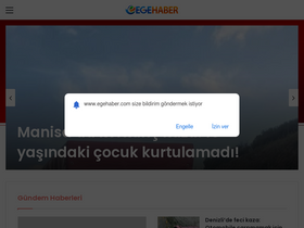 'egehaber.com' screenshot