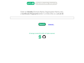 'crt.sh' screenshot