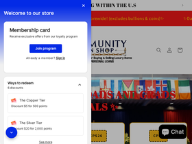 communitypawnshop.com homepage screenshot
