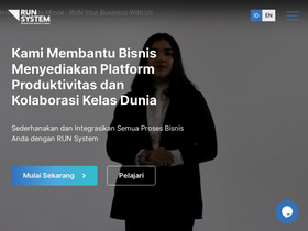 'runsystem.id' screenshot