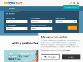 'quehoteles.com' screenshot