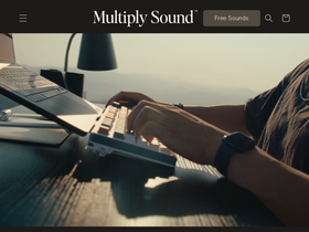 Multiplysound homepage screenshot