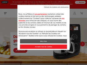 'moulinex.fr' screenshot