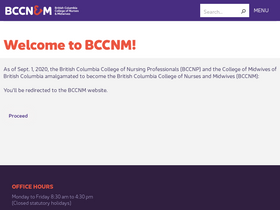 'bccnp.ca' screenshot