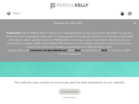 'persolkelly.co.in' screenshot