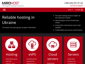 'mirohost.net' screenshot