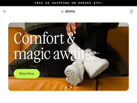 'atoms.com' screenshot