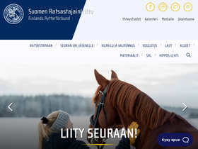 'ratsastus.fi' screenshot