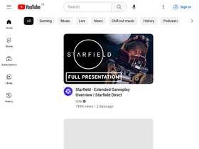 'youtube.de' screenshot