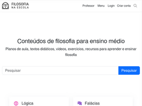'filosofianaescola.com' screenshot