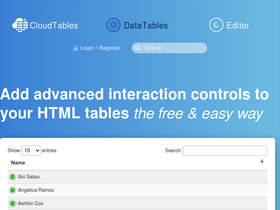 'datatables.net' screenshot