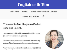 'englishwithkim.com' screenshot