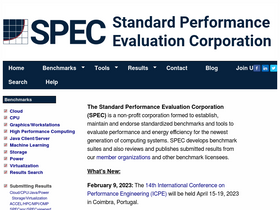 'spec.org' screenshot