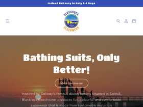 Blackrockbeachwear homepage screenshot