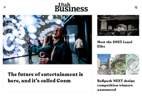 'utahbusiness.com' screenshot