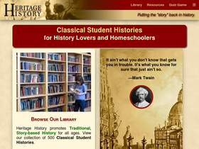 'heritage-history.com' screenshot