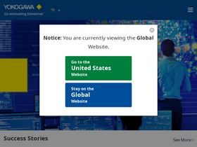 'yokogawa.com' screenshot