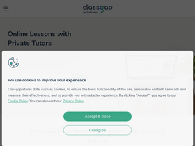 'classgap.com' screenshot
