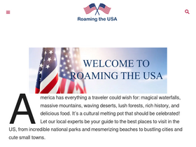 'roamingtheusa.com' screenshot