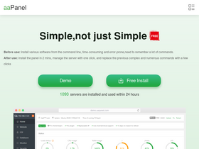 'aapanel.com' screenshot