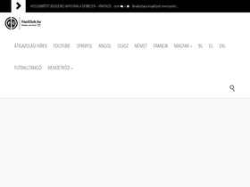 'fociclub.hu' screenshot