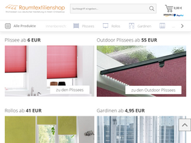 'raumtextilienshop.de' screenshot