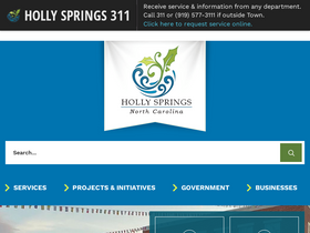 'hollyspringsnc.us' screenshot