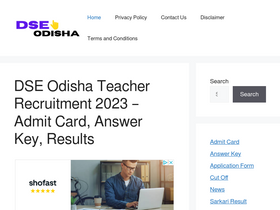 'dseodisha.in' screenshot