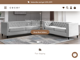 cecer.com homepage screenshot
