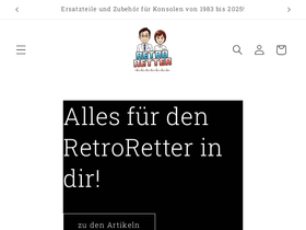 RetroRetter.de homepage screenshot