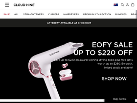 'cloudninehair.com.au' screenshot