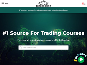 'tradesmint.com' screenshot