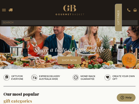 'gourmetbasket.com.au' screenshot