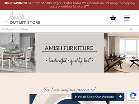 'amishoutletstore.com' screenshot