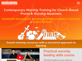 'musicademy.com' screenshot