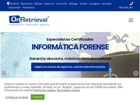 'onretrieval.com' screenshot