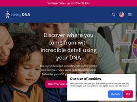 'livingdna.com' screenshot